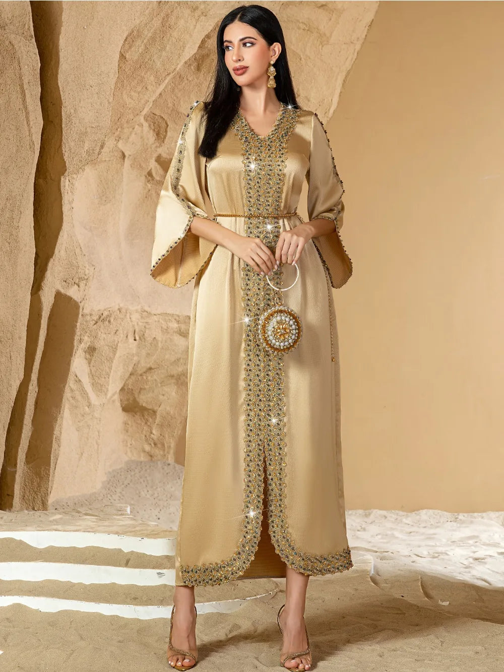 Satin Kaftan - Kaftan Morokko
