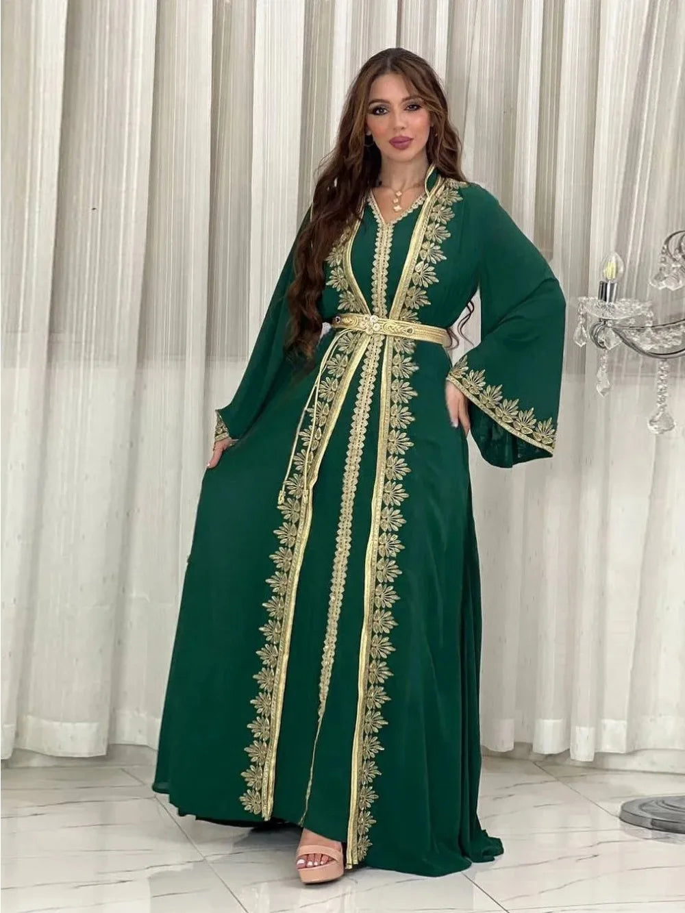 Kaftan Grün - Kaftan Morokko