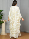 Kaftan Weiß Gold - Kaftan Morokko