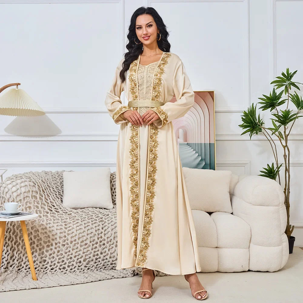 Cream Kaftan - Kaftan Morokko