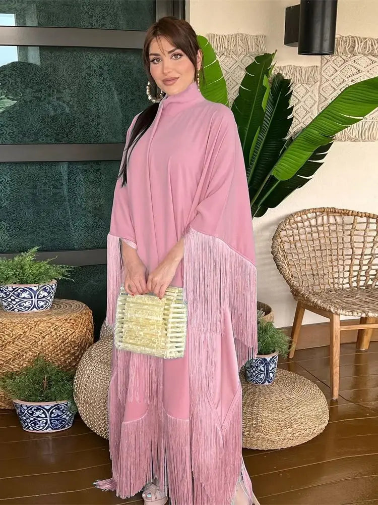Fringed Kaftan - Kaftan Morokko